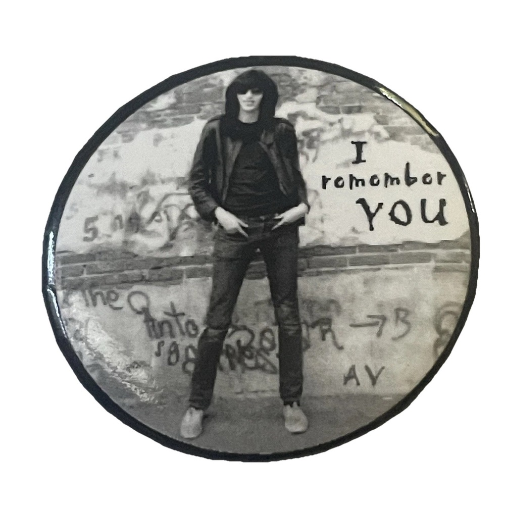 Vtg Ramones Pinback Button Joey Ramone 2001 Birthday Bash Arturo Vega Exclusive